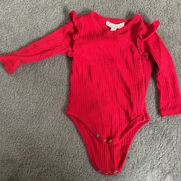 Jessica Simpson frilled bodysuit 3-6 months VGUC - Picture 3 of 3